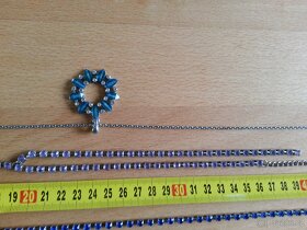 Bižuterie, prstýnek+náušnice, kapesní zrcátko,kožený náramek - 17