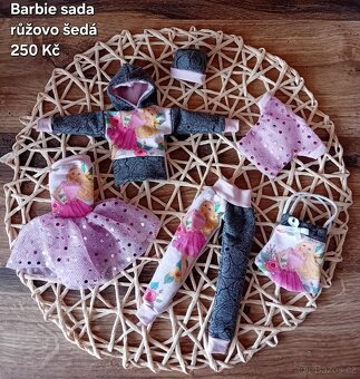 Barbie Sady oblečků džíns, Paříž a další... - 17