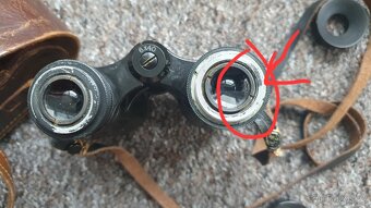 Starožitný dalekohled -kukatko + pouzdro, dalekohled 6x40 - 17