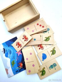 DŘEVĚNÉ PEXESO LESNÍ ZVÍŘÁRKA A DOMINO MOŘSKÝ SVĚT (NOVÉ) - 17