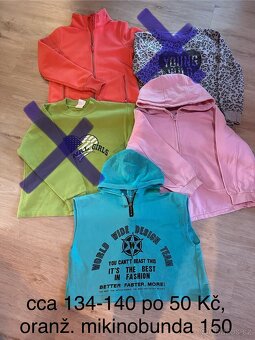 Mikiny a trička holky vel. 122-164 - 17