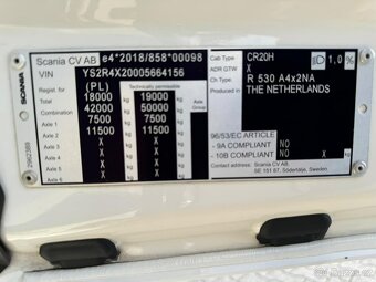 Scania R530 V8 4x2 / 307tkm / PTO - 17