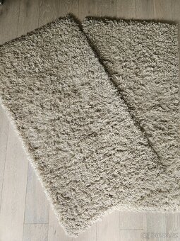 Koupelnová luxusní předložka nová, pratelná šedá bílé květy, - 17