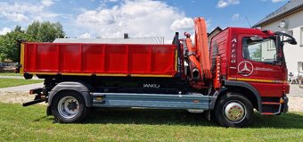 MERCEDES-BENZ ATEGO 1624 HÁKOVÝ NOSIČ + HYDR. RUKA + Kontaj - 17