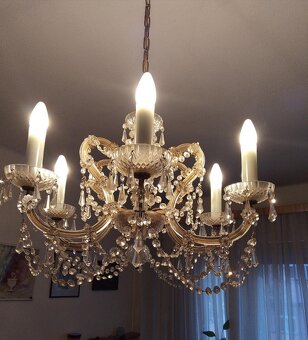 Křišťálový lustr, 6.ramenný (Český křišťál) - 17