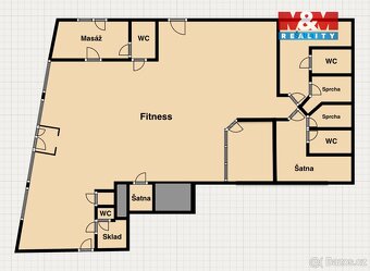 Fitness centrum, 276 m², Praha, ul. Kobrova - 17