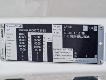 Scania R560 6x2 / Full air / PTO / Super - 17