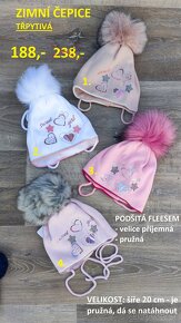 Nové čepice jarní, zimní, podzimní VÝPRODEJ - 17