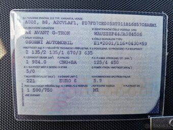 AUDI A4 avant G-tron 2,0 TFSi - 17