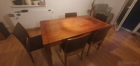 Rozkládací stůl pro 4 - 8 osob + židle - 17