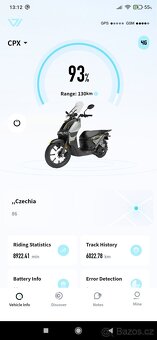 elektrický skútr Super Soco CPX (max. 90 km/h) - 17
