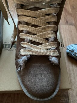 Pánské kožené zimní boty Weinbrenner s kožichem - č. 44 - 17