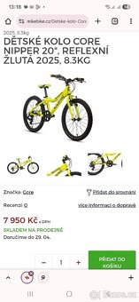 Dětské kolo Core Nipper 20 Yellow - 17