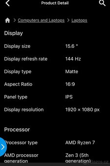 Herní notebook Acer Nitro 5 Shale Black - 17