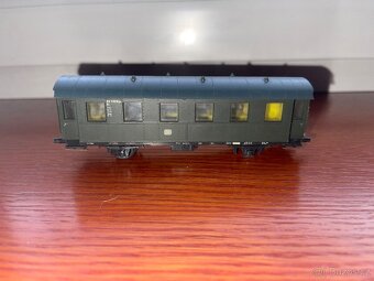 H0 vláček – koleje + lokomotiva + vagóny - 17