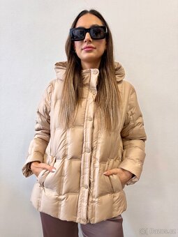 Lehká perová bunda s kapuci , nová - 17