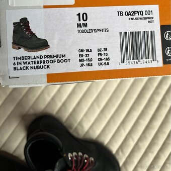 Timberland Premium 6" Waterproof, vel. 27, černé nubuk - 17