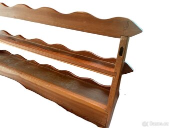 Starožitný chalupářský stůl, lavice, židle - 17