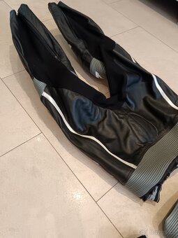 4SR RR Evo 2 Gun Metal-Pánská kožená moto kombinéza - 17