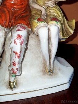 Sousoší. Pierot s Kolombínou ART-DECO - ROYAL DUX - 17