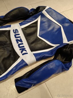 Suzuki-Pánská Dámská kožená moto kombinéza, jednodílná - 17