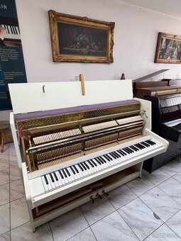 Bílé pianino Rosler po prvním majiteli, se zárukou a doprava - 17