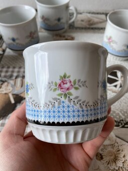 Raritní sada retro hrnků Dubí Czechoslovakia - 375 ml, 6 ks - 17