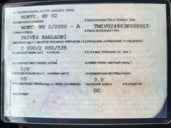 AUTOPŘEPRAVNÍK VAPP MONTY NP 2/2000 PLATO PLAŤÁK - 17