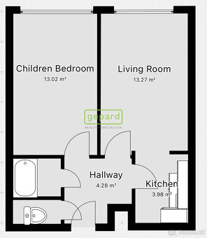 Prodej bytu 2+kk, 39 m², Kladno – Holandská, s komorou, vhod - 17