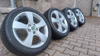 Alu kola 5x112 r17 originál Škoda Octavia II - 17