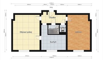 Prodej bytu 2+1, 58 m² , se dvěma sklepy – Čáslav, klidná lo - 17