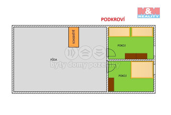 Prodej chalupy, 76 m2, Hořičky - Křižanov - 17