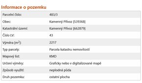 Malebný pozemek 2217 m2 u Prahy - Kamenný Přívoz - 17