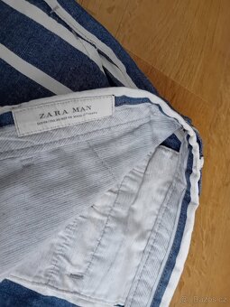 Zara pánské šortky vel. L/XL bavlna + len - 17