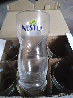 SKLENIČKY-Nestea 10ks, nepoužité. - 17