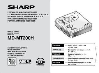 Minidisc SHARP MD-MT200,MDLP, media,manual, přísluš - 17