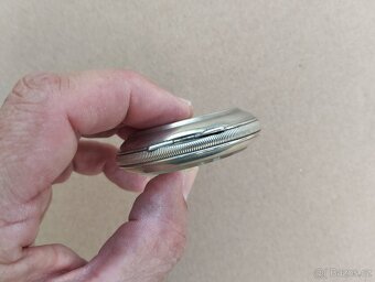 Masivní, velké starožitné dvouplaštové hodinky, 101g - 17