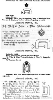 Antik, historický hoblík Joh. Weiss & Sohn - 17