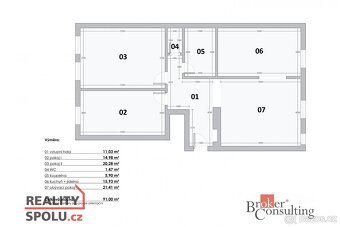 Prodej, byty/3+kk, 92 m2, Řehořova 986/16, Žižkov, 13000 Pra - 17
