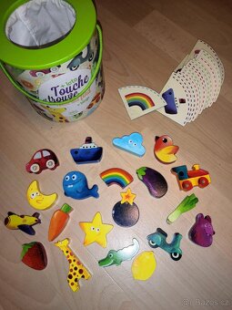 Sada dřevěných hraček a her Vilac vaření zvířátka hodiny - 17