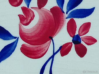 ART DECO FAJÁNS TÁC RUČNĚ MALOVANÝ GIEN FRANCIE - 17