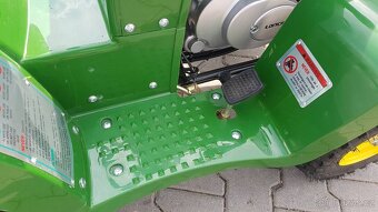Dětský čtyřtaktní zahradní traktor s přívěsem 110ccm zelený - 17