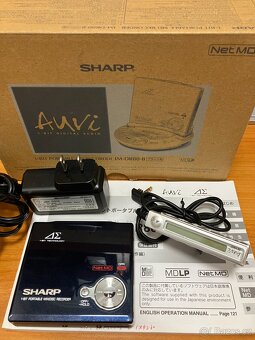 Sharp IM-DR580H NET MDLP minidisc walkman + extra IM-DR80 - 17