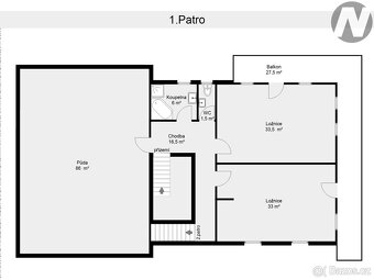Prodej pensionu 404 m2, Horní Kožlí, 1210 m2 - 17