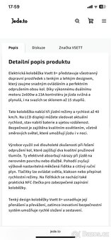 Elektrická koloběžka Vsett 8+ - 17