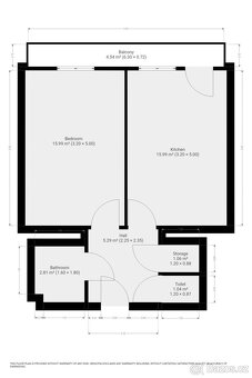 Pronájem bytu 2+kk, Biskupcova, Žižkov, 21900 Kč/měs, 44 m2 - 17