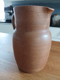 KAMENINOVÝ DŽBÁN GRES DU BERRY RUČNĚ VYROBENÝ - FRANCIE - 17