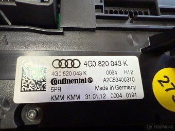 Ovladani topeni - klimatizace - Audi A6 4G/C7 - 17
