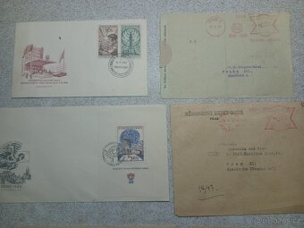 Mix pohlednic a obálek plus dokumenty - 17