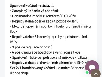 Kočárek Jasmine 2v1 - 17
